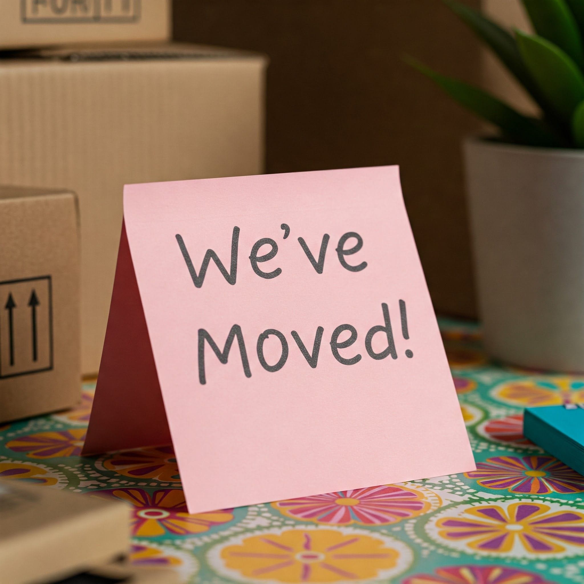 We've Moved! We've Moved!